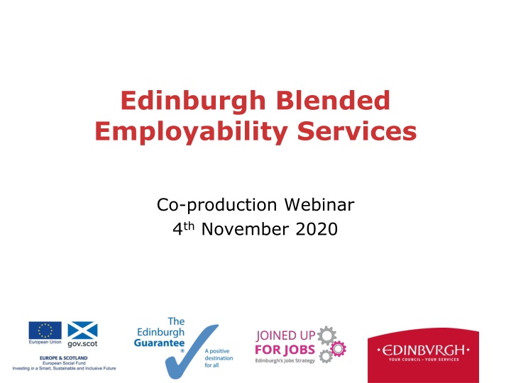 edinburgh blended employability services