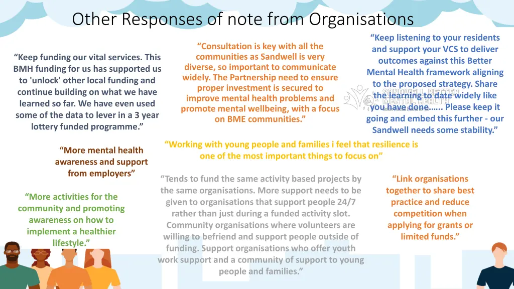 other responses of note from organisations
