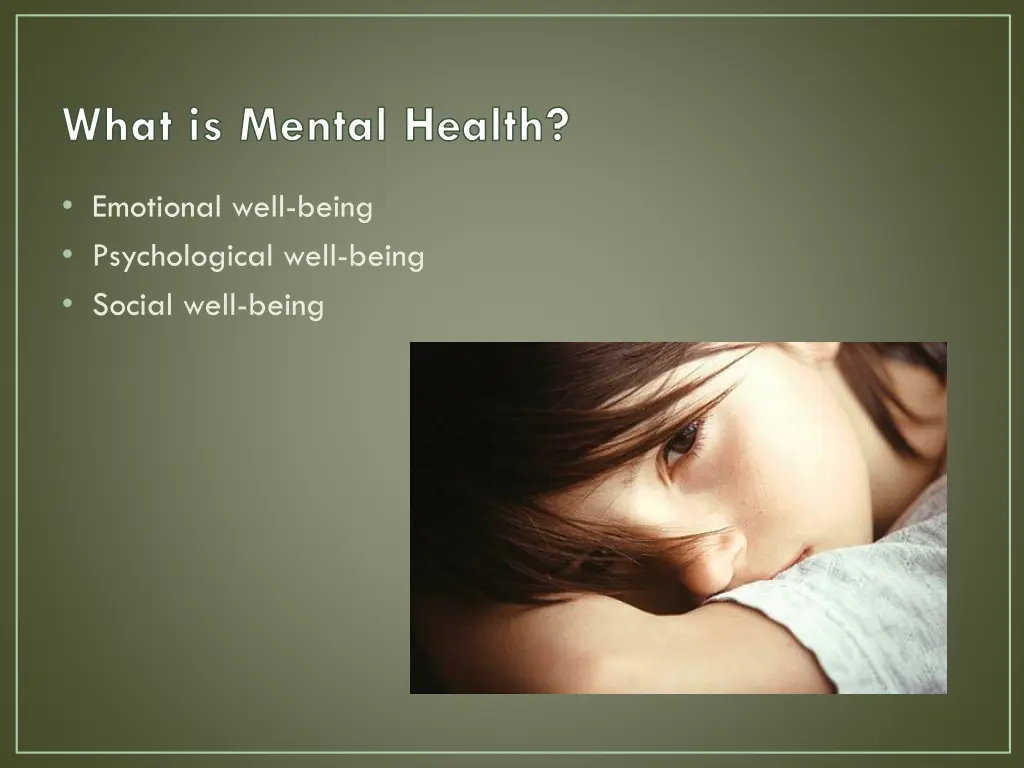 what is mental health