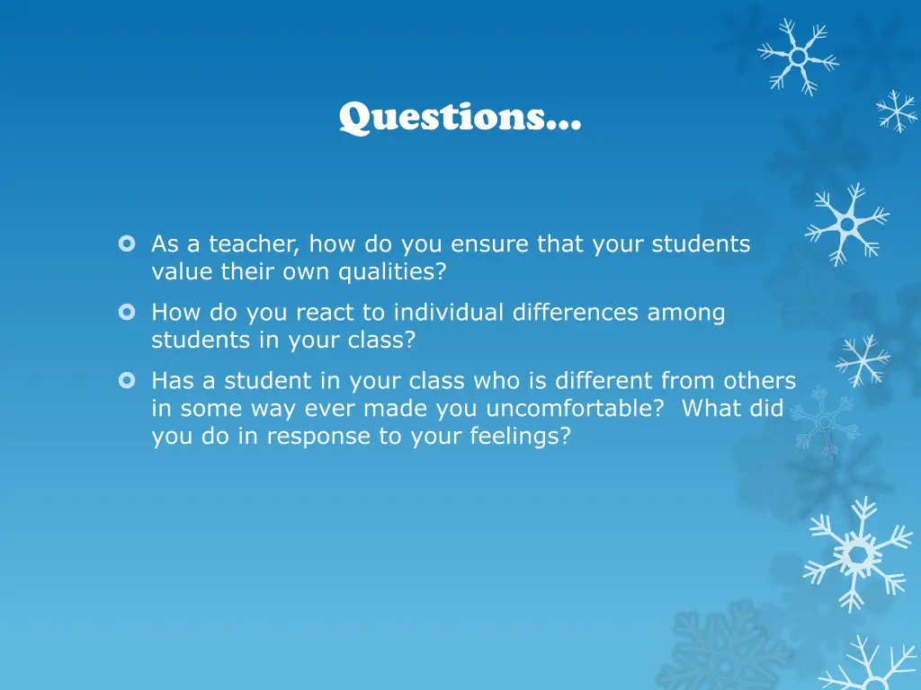 questions