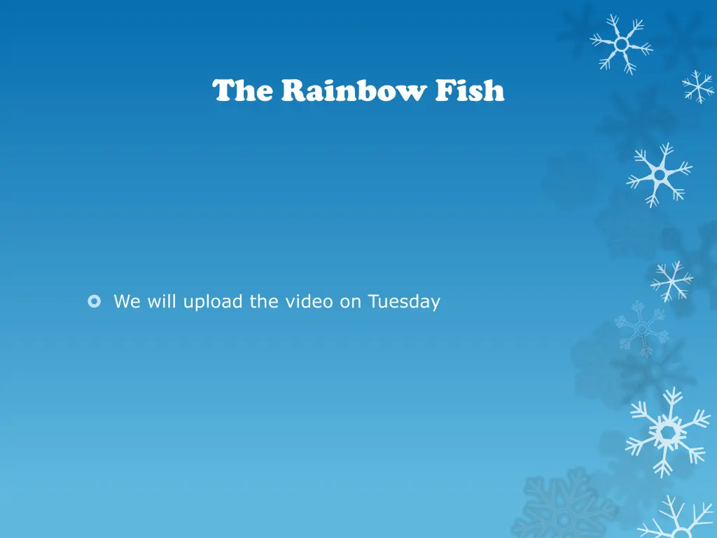 the rainbow fish