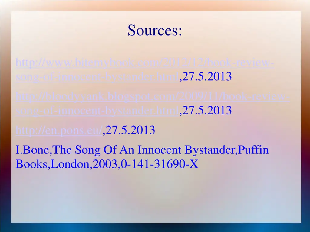 sources
