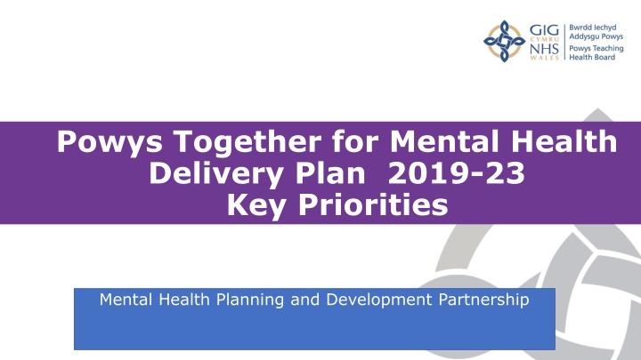 powys together for mental health delivery plan