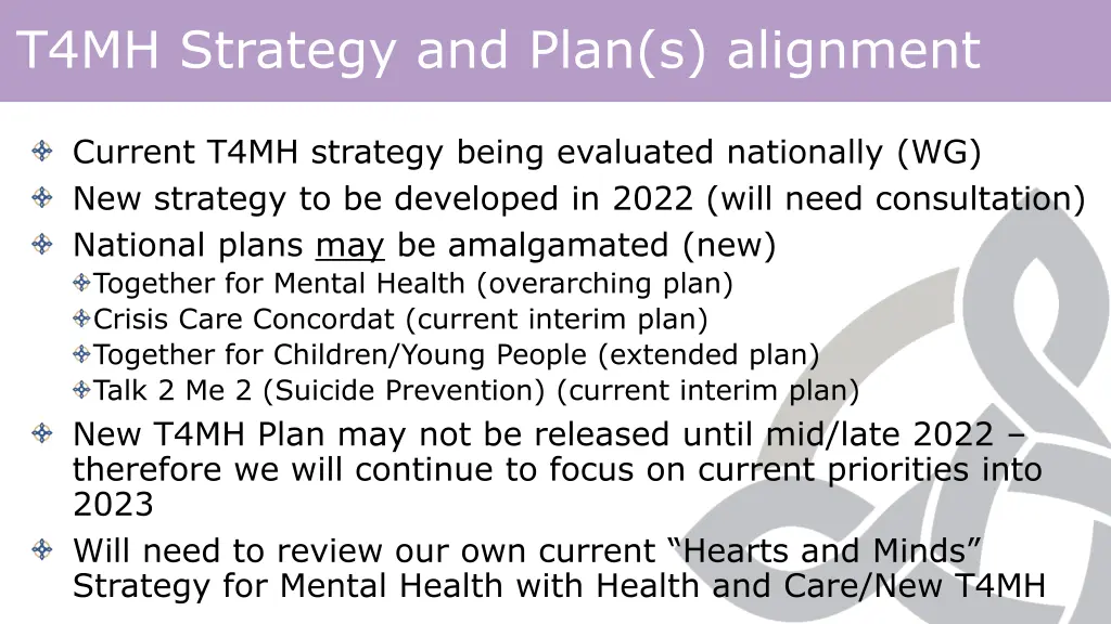 t4mh strategy and plan s alignment