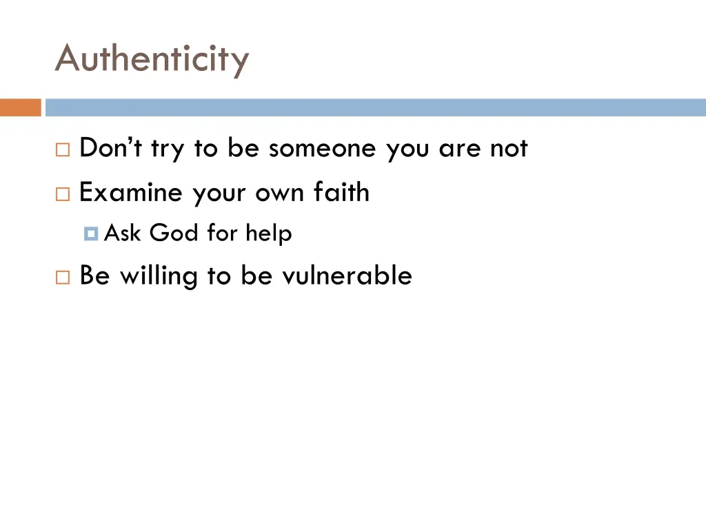 authenticity