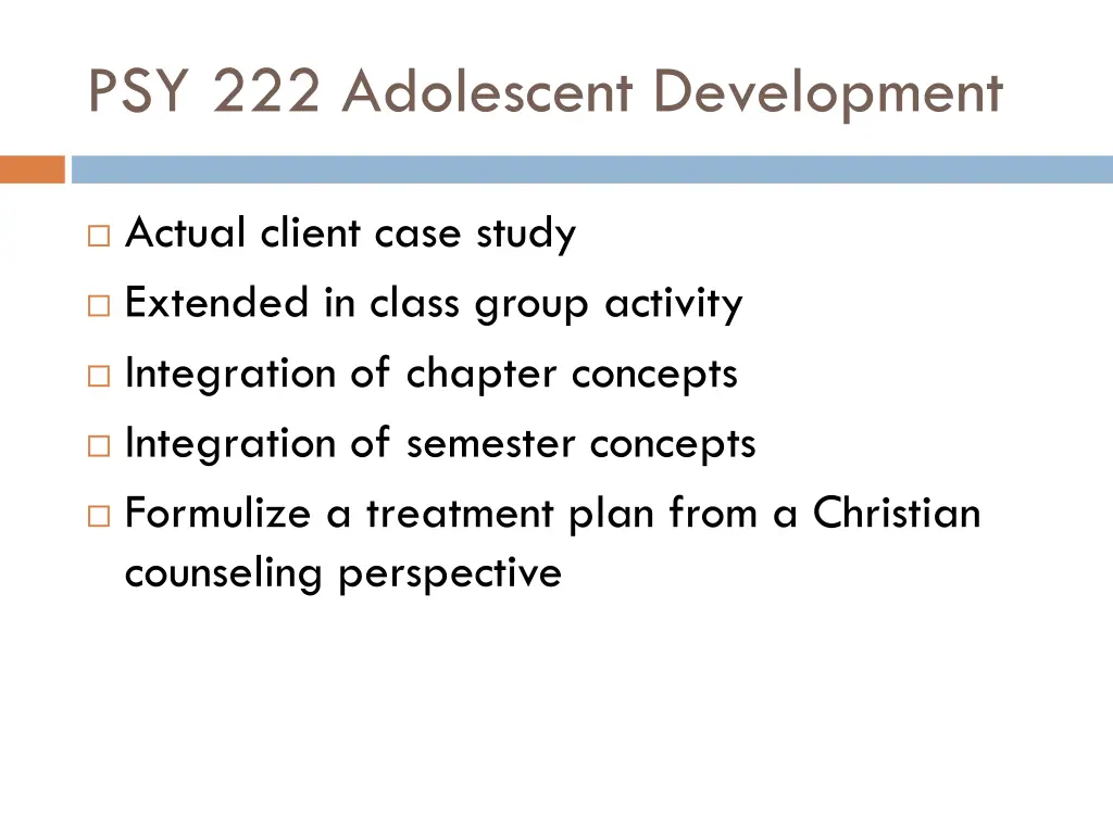 psy 222 adolescent development