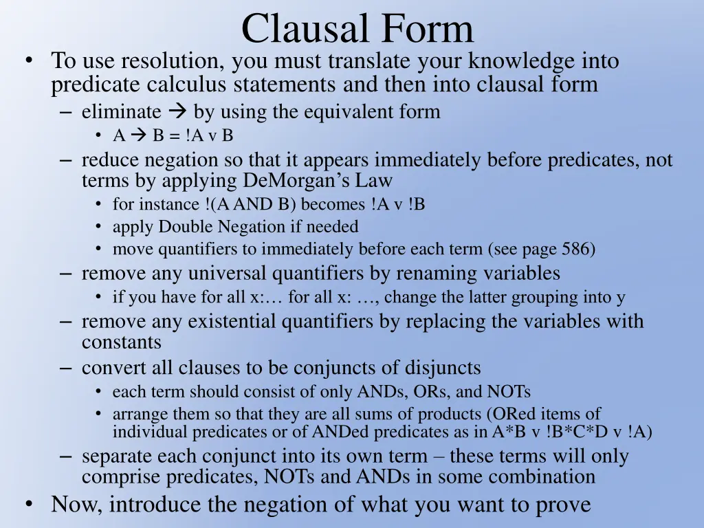 clausal form