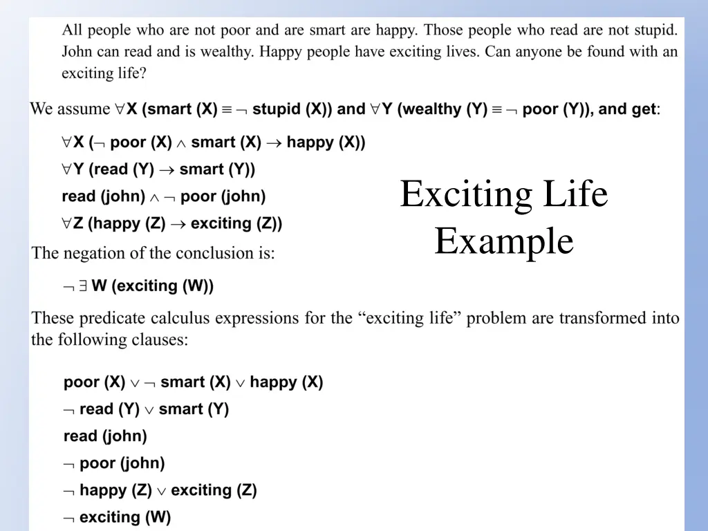 exciting life example
