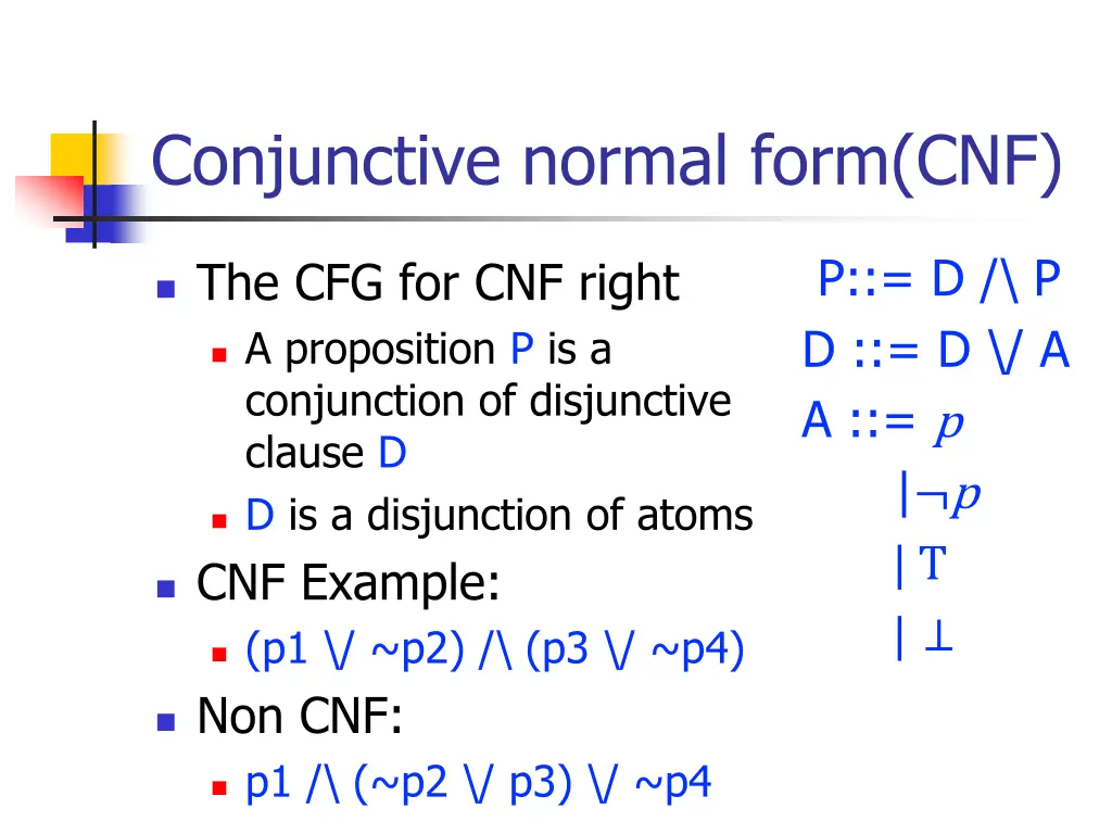 conjunctive normal form cnf