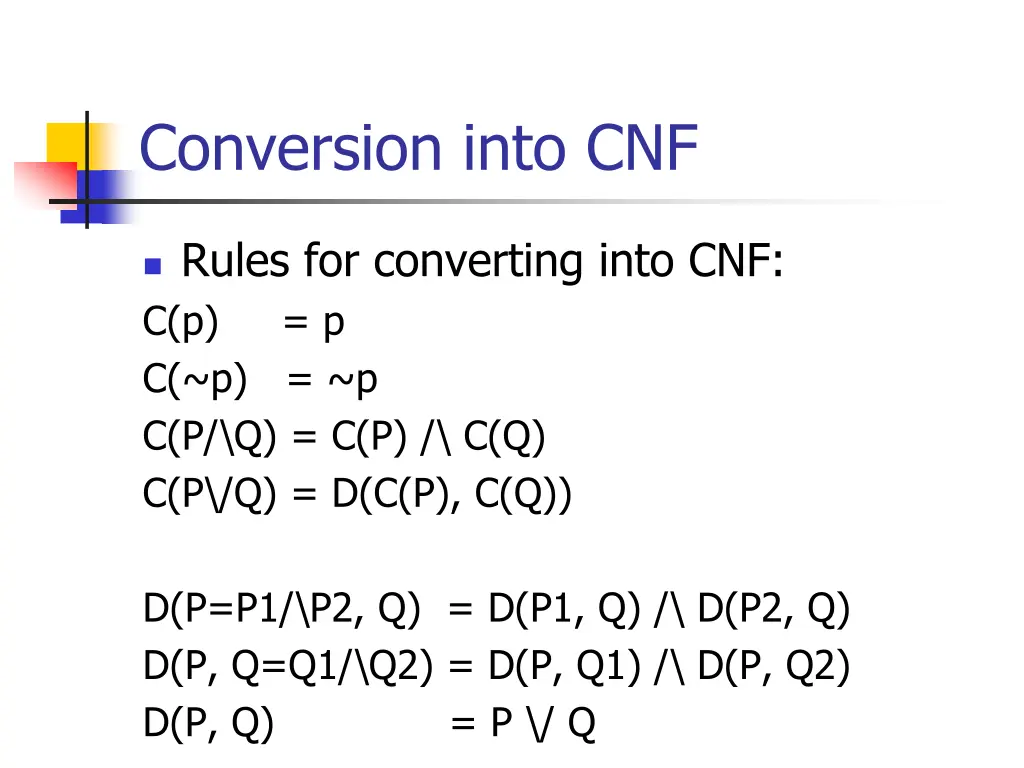 conversion into cnf