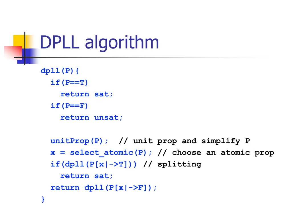 dpll algorithm 1