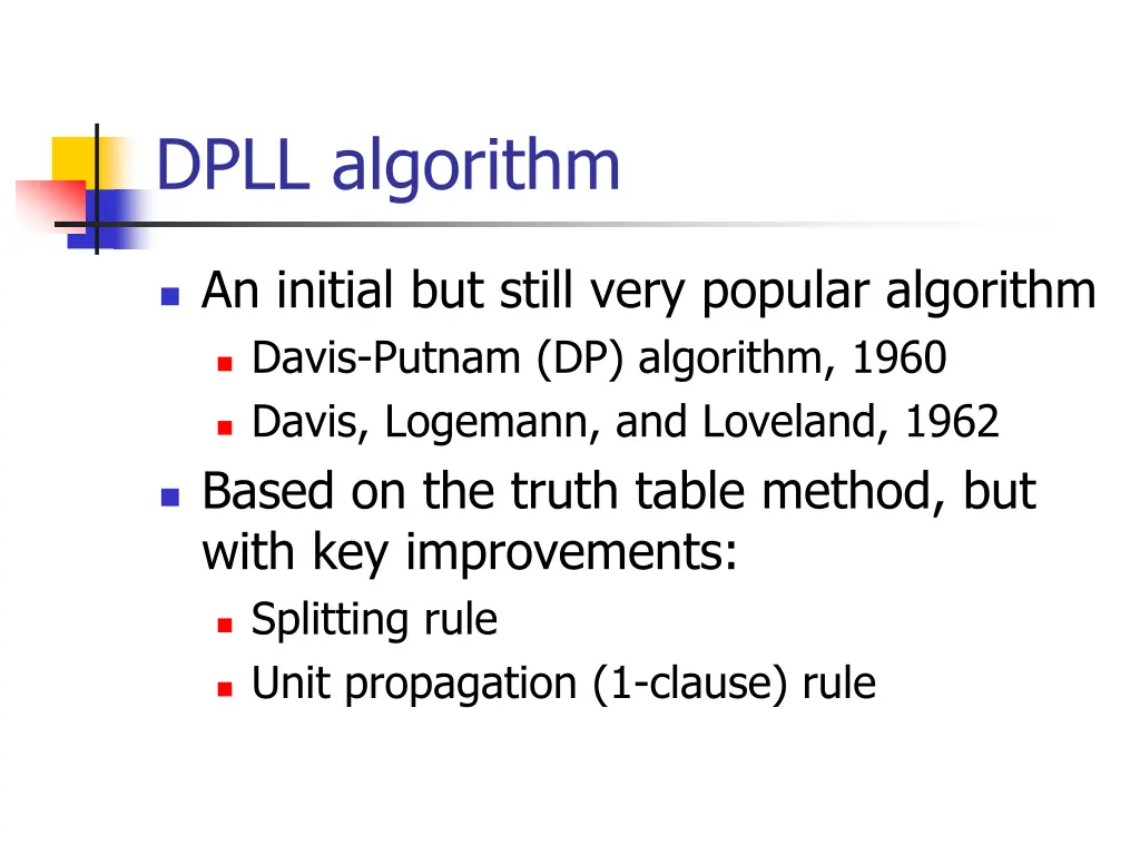 dpll algorithm