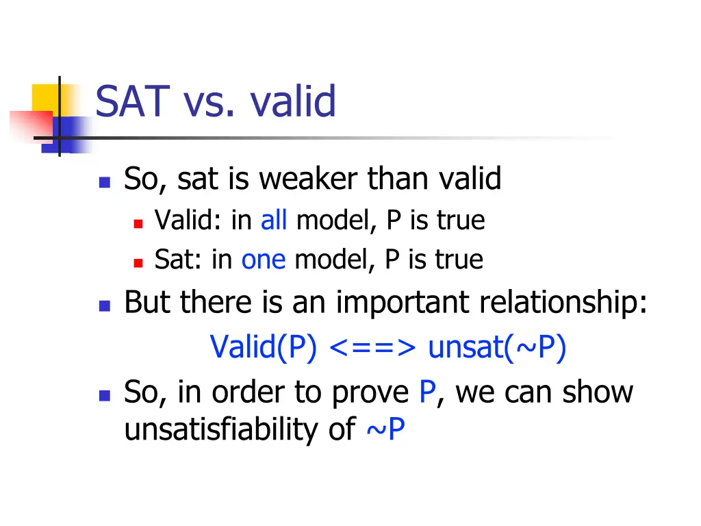 sat vs valid