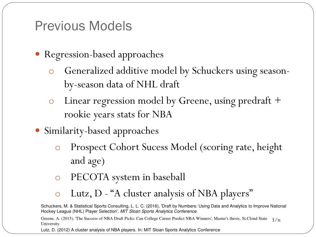 previous models