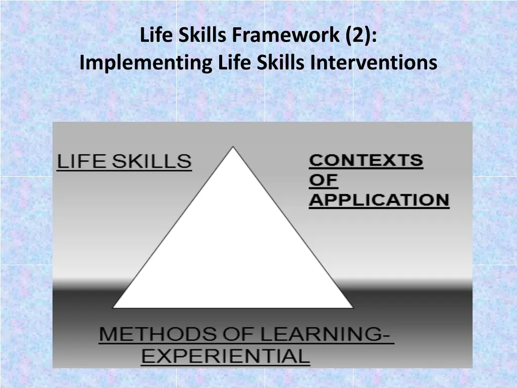 life skills framework 2 implementing life skills