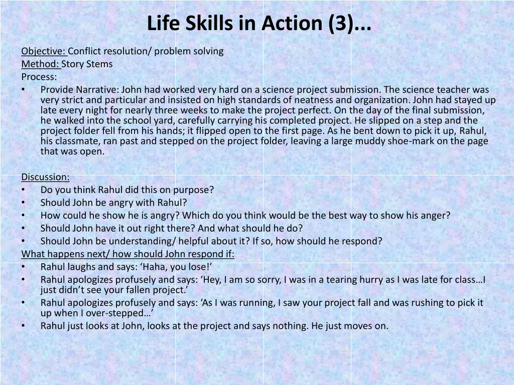 life skills in action 3