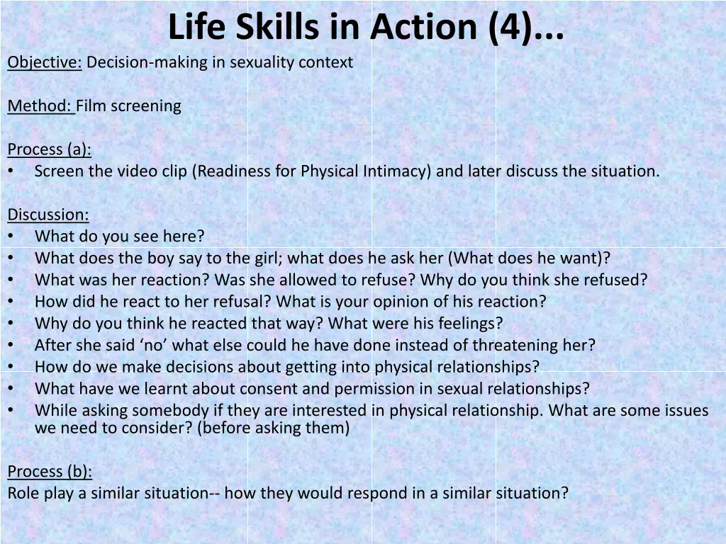 life skills in action 4 objective decision making