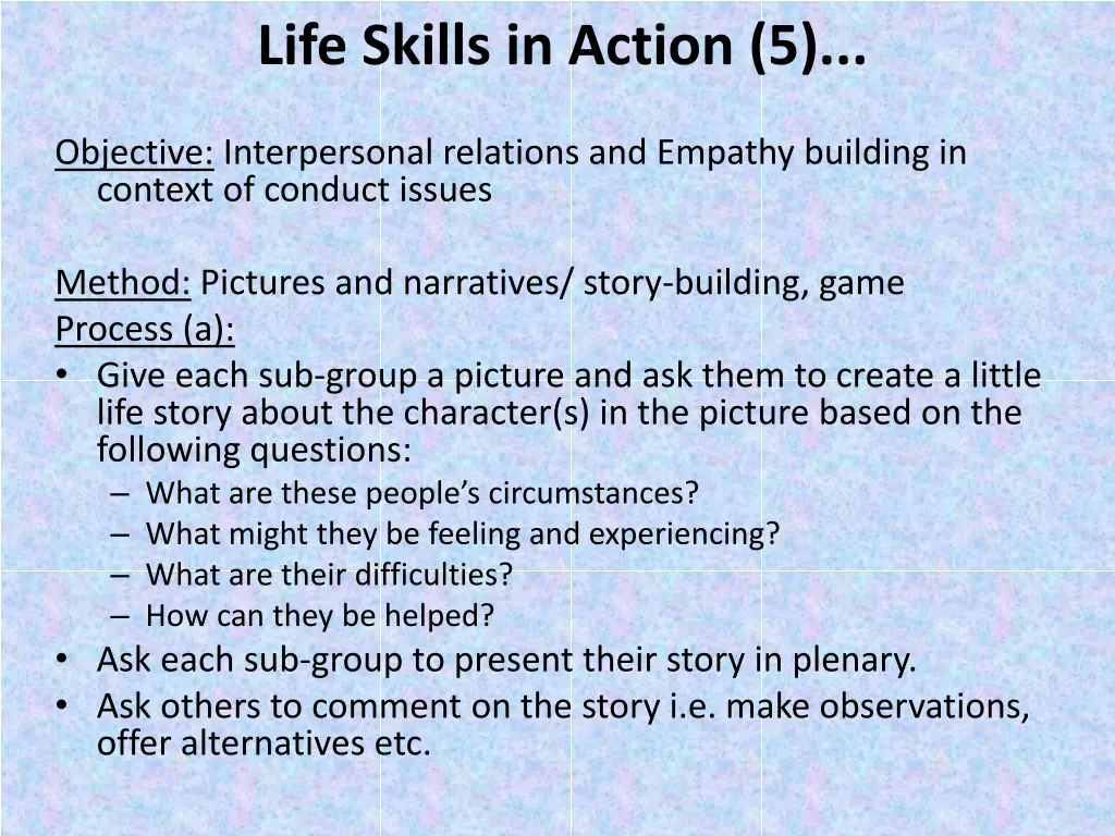 life skills in action 5