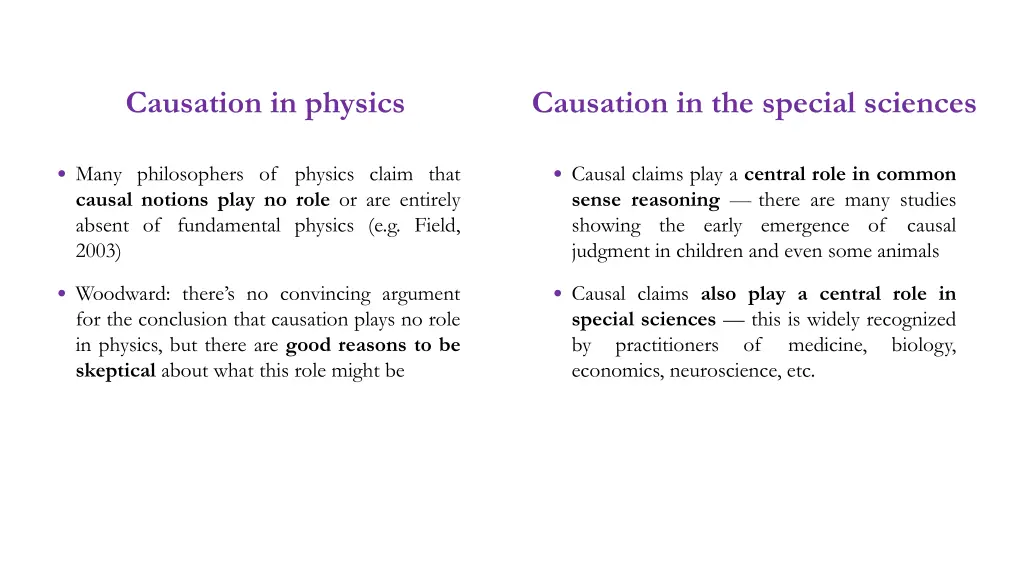 causation in physics