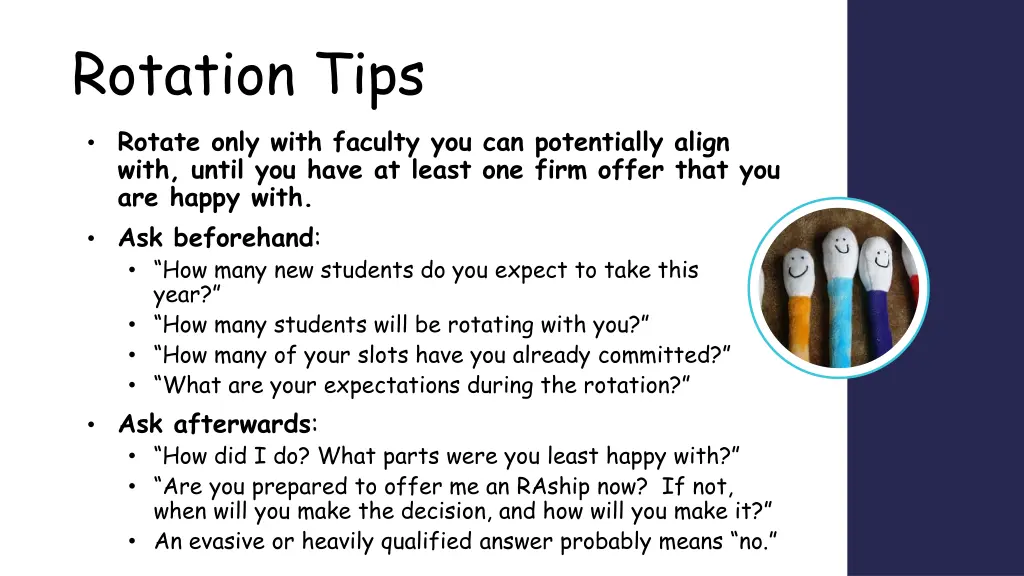 rotation tips