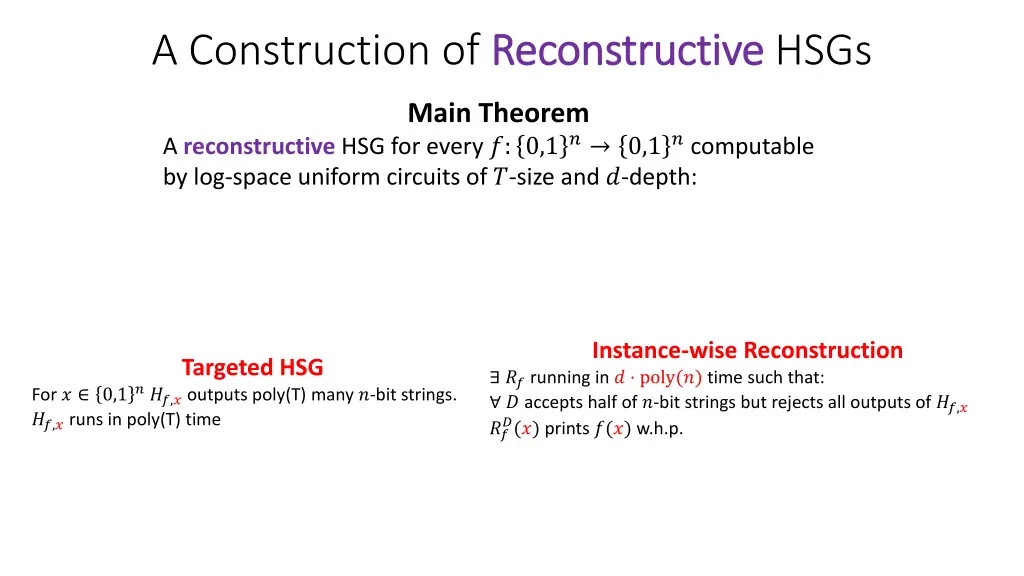 a construction of reconstructive 1