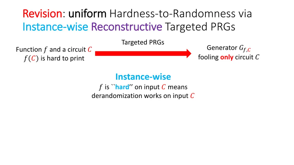 revision revision uniform instance instance wise