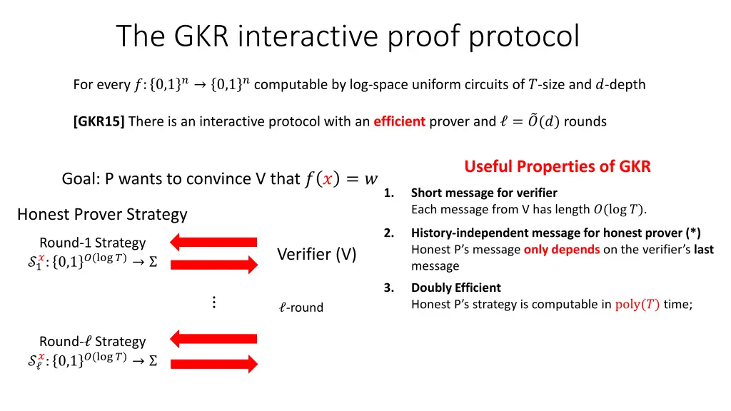 the gkr interactive proof protocol 1