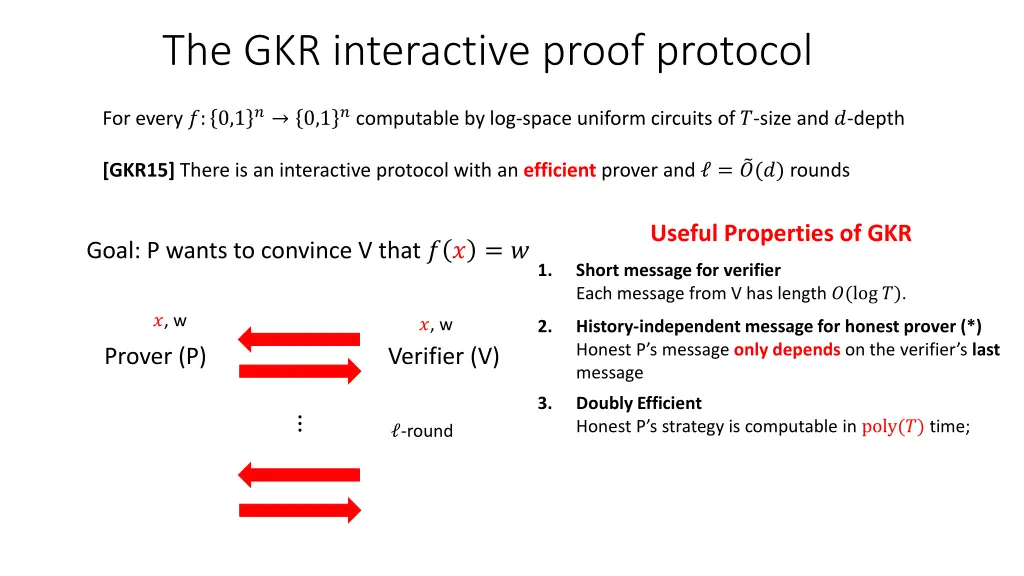 the gkr interactive proof protocol