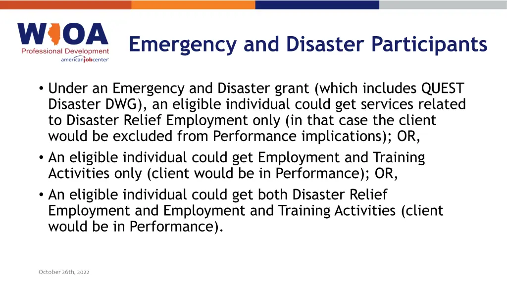 emergency and disaster participants 1