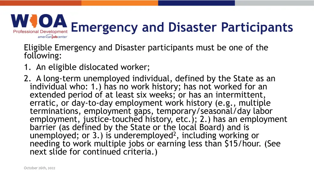 emergency and disaster participants 2