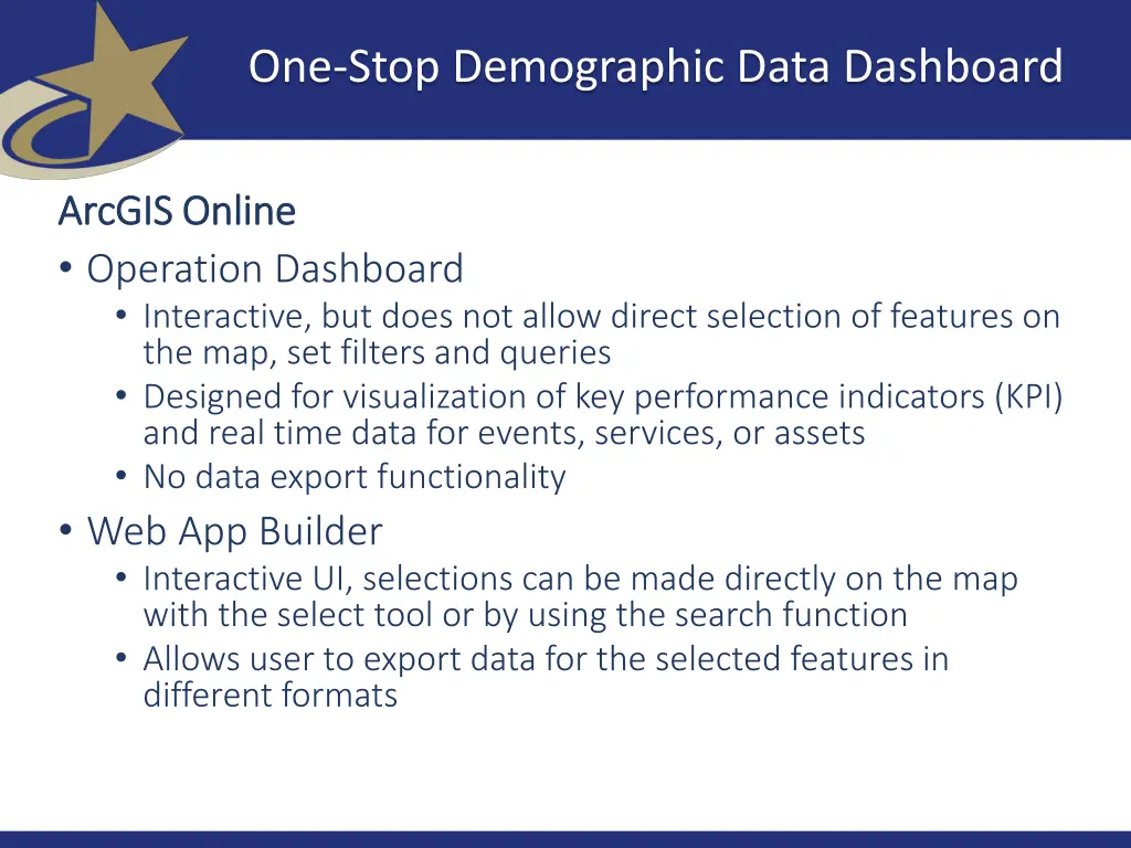 one stop demographic data dashboard 1
