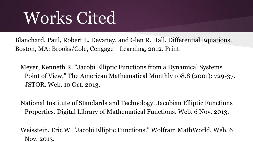works cited