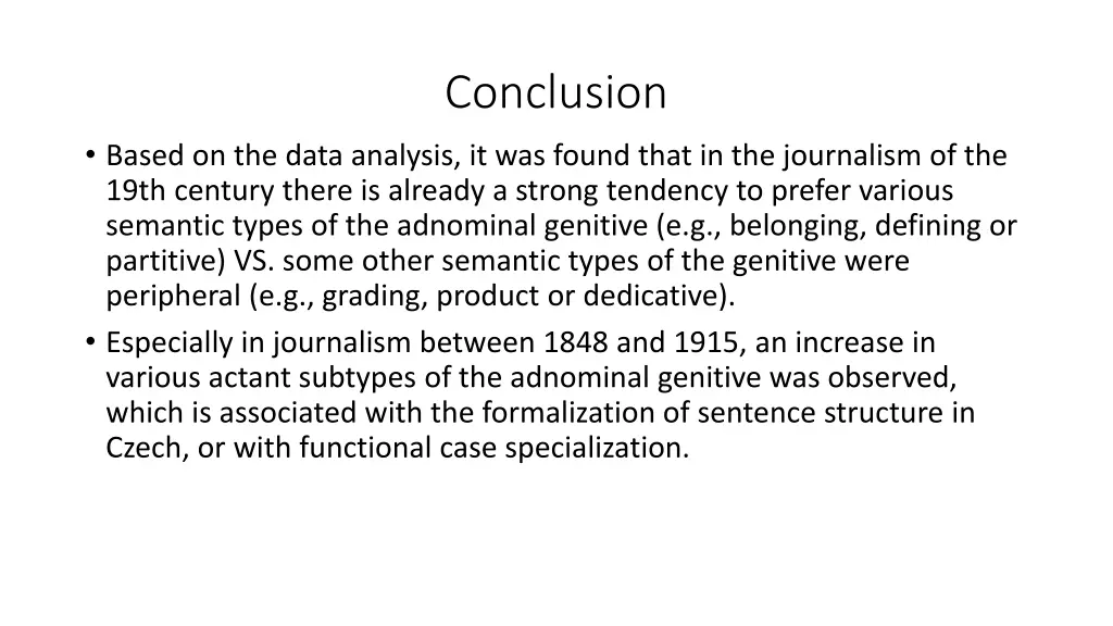 conclusion