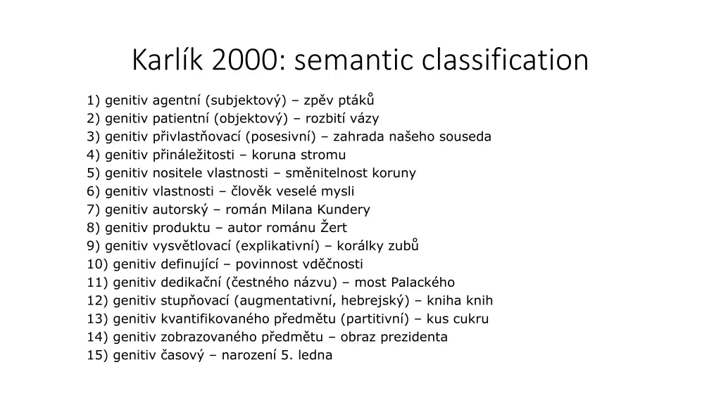 karl k 2000 semantic classification