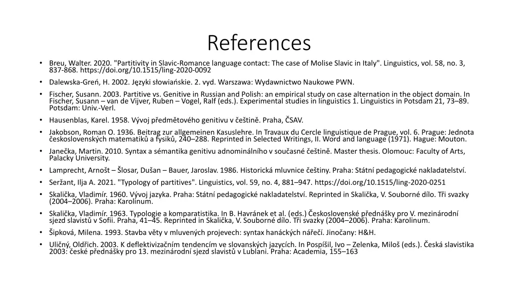 references