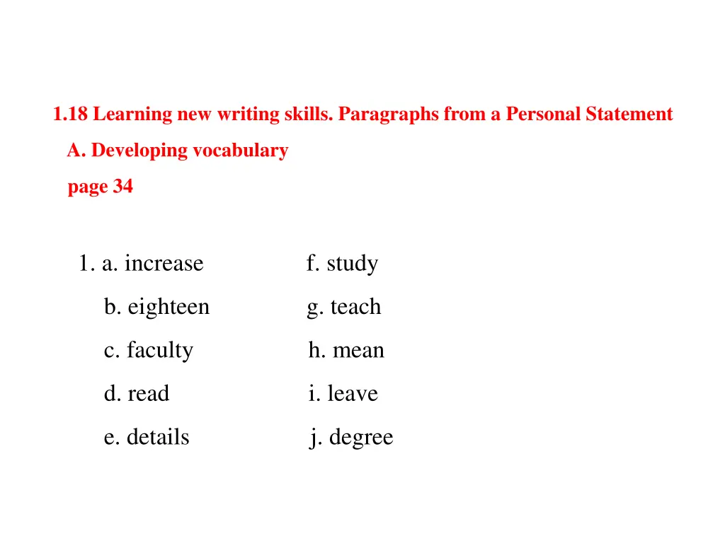 1 18 learning new writing skills paragraphs from