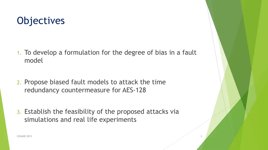 objectives