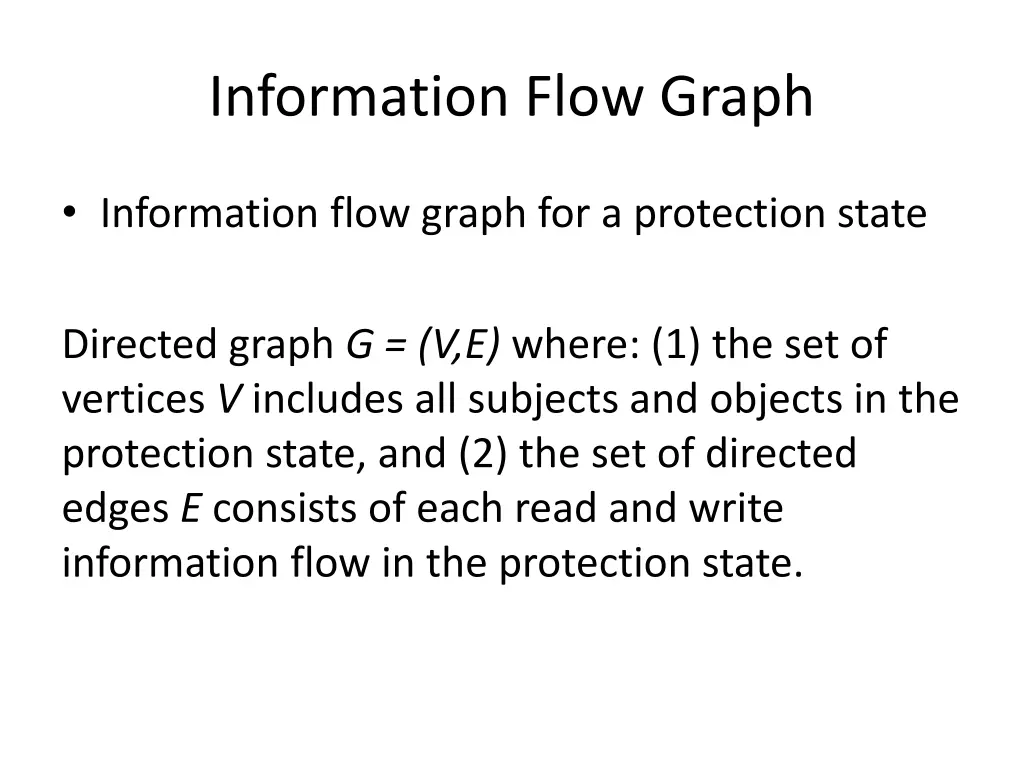 information flow graph