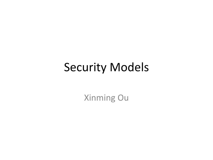 security models