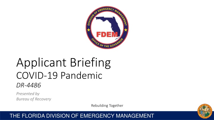 applicant briefing covid 19 pandemic dr 4486