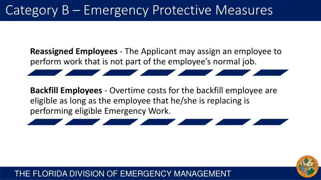 category b emergency protective measures 2