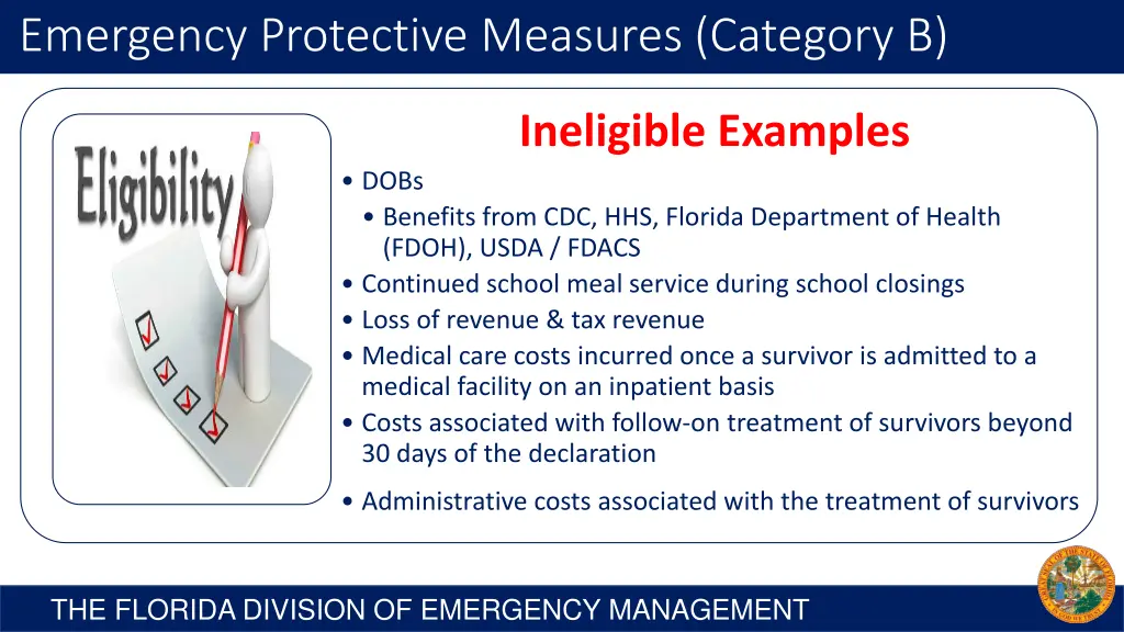 emergency protective measures category b 6
