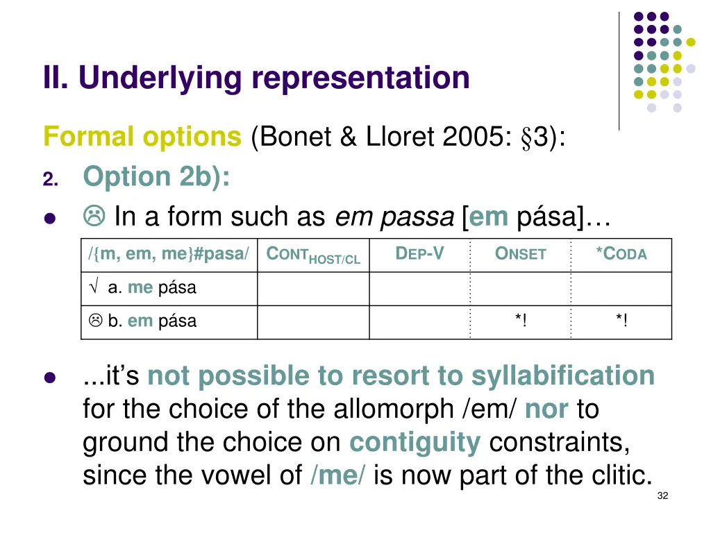 ii underlying representation 4