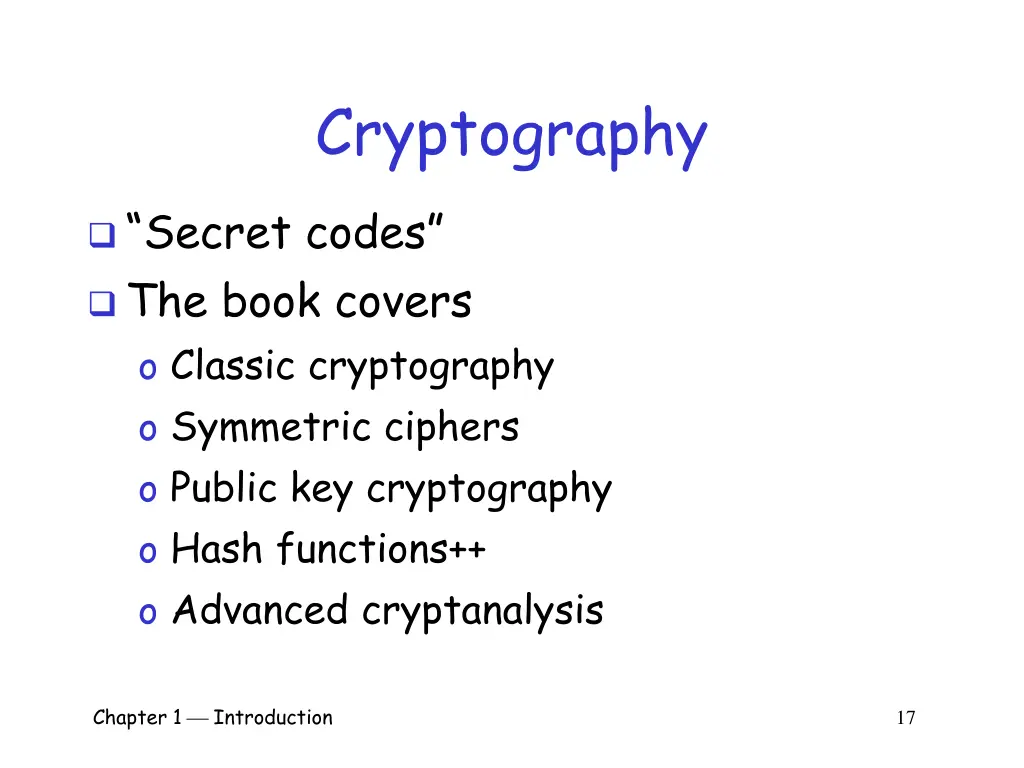 cryptography