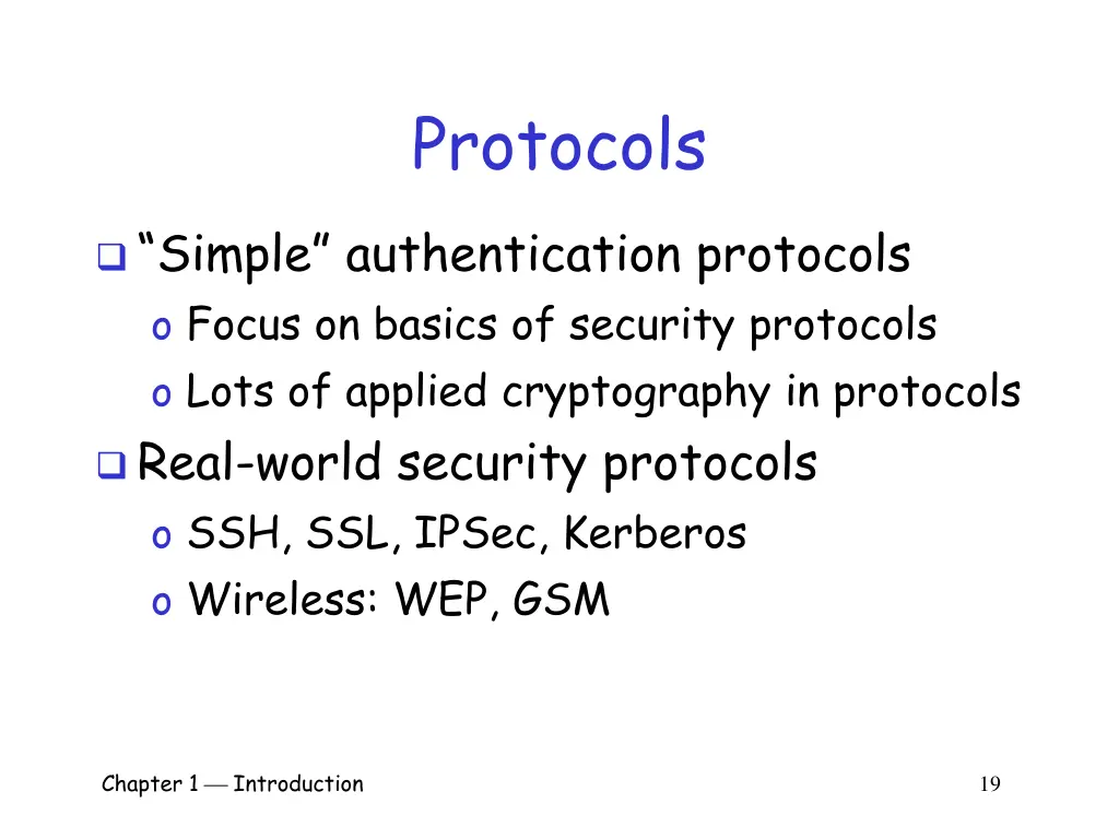 protocols