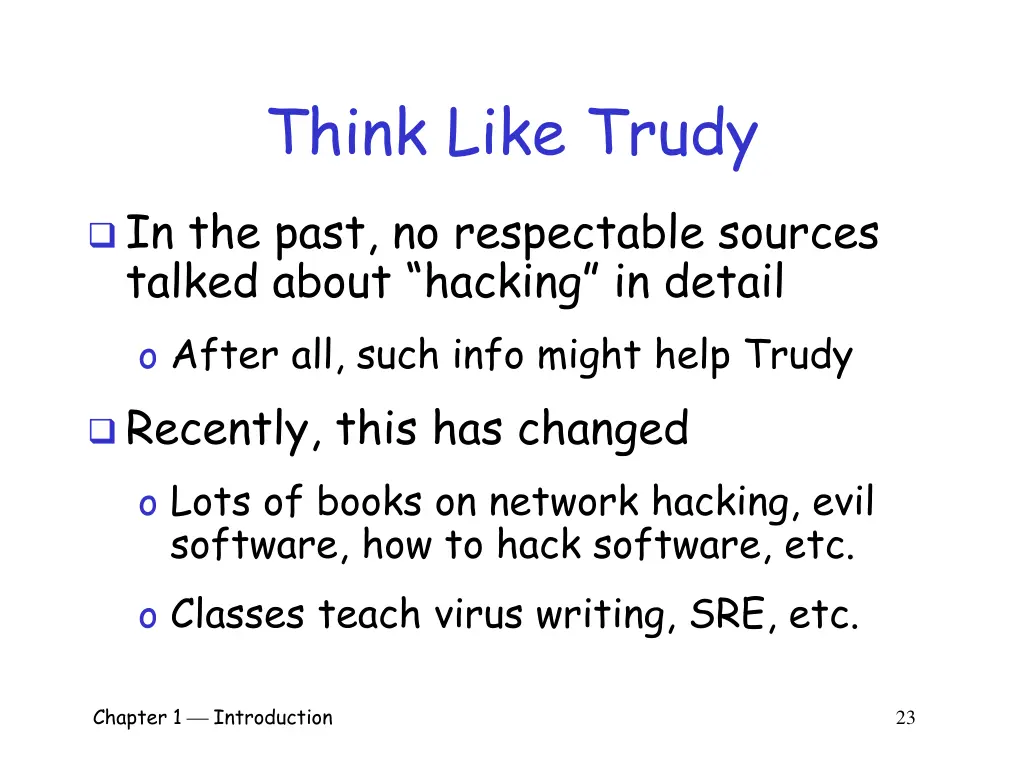think like trudy
