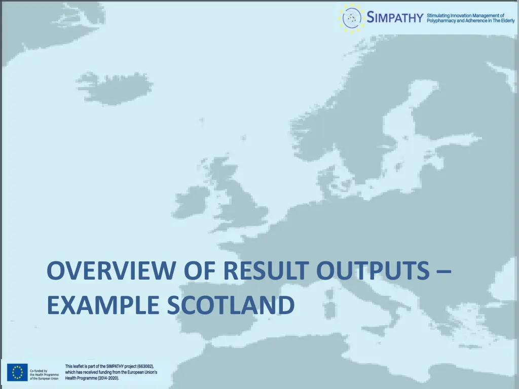 overview of result outputs example scotland