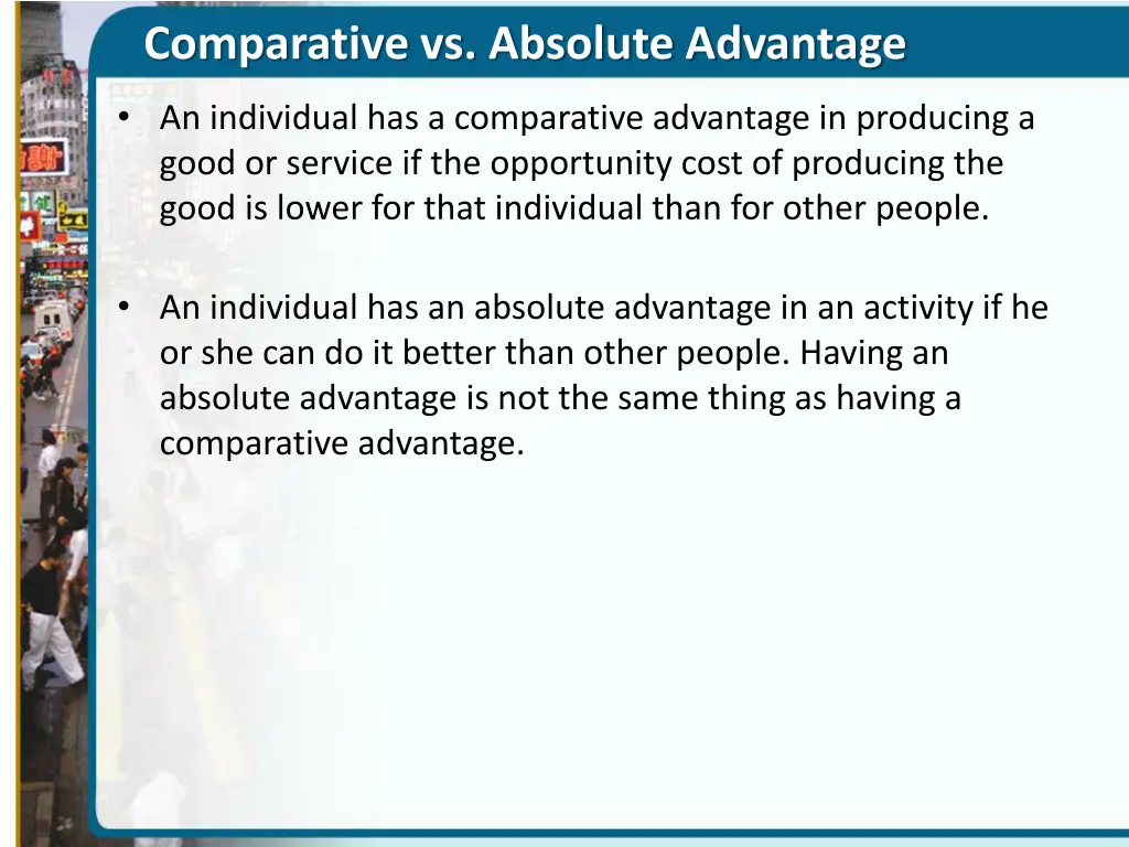 comparative vs absolute advantage
