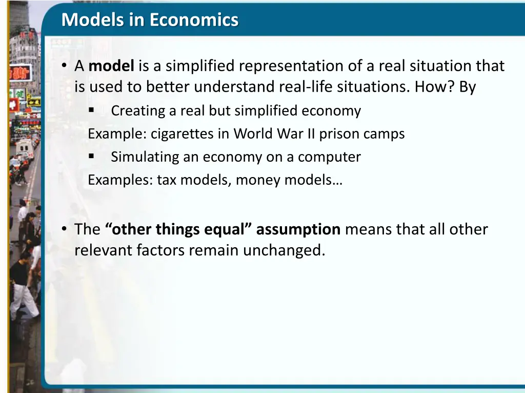 models in economics