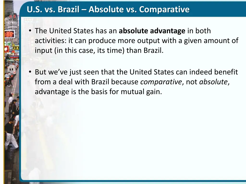 u s vs brazil absolute vs comparative